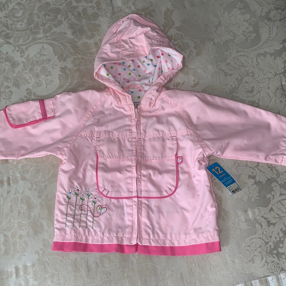 Girls Pink Jacket Carter’s Size 12 mos NWT